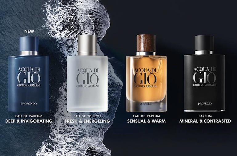 Популярные ароматы Acqua Di Gio Profondo от Giorgio Armani