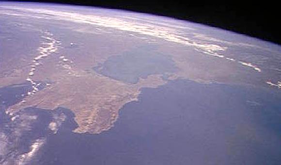 Космическое фото Крыма