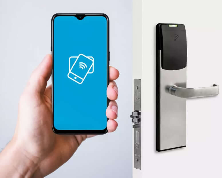 Дверной замок в отеле с управлением через смартфон