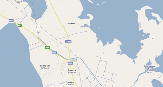 Карта Северного Крыма