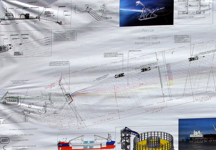 Строительство энергомоста в Крым через Креченский пролив