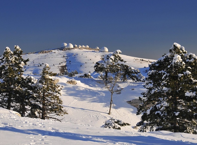 Зимний пейзаж Крымских гор